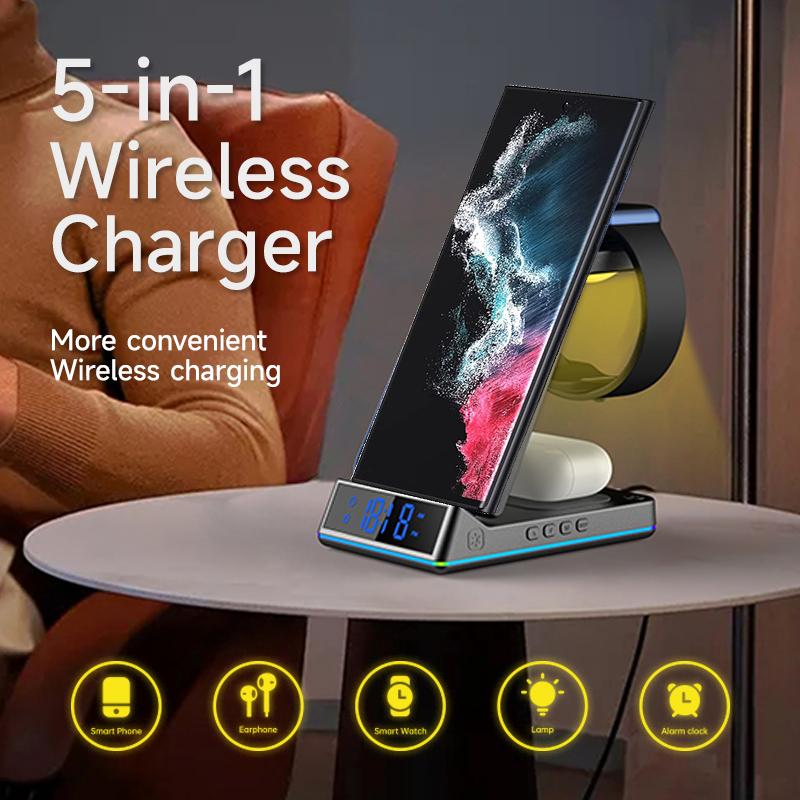 3 in 1 Folding Wireless Charging Station For Galaxy-PA01107-Veeddydropshipping