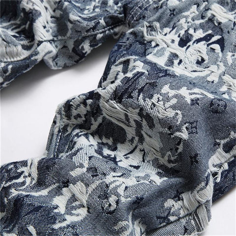 Winter Embroidered Leopard Print Jeans High-End-Veeddydropshipping