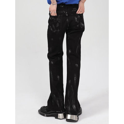 Splash Ink Sense of Design Recreational Blue Jeans-MF00524-Veeddydropshipping