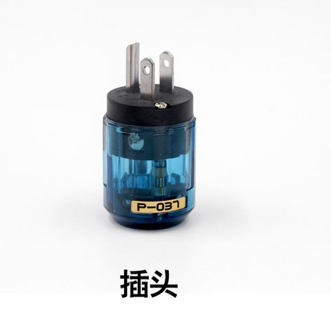 Oyaide C-037 P-037 US Power Plug Rhodium Plated  IEC Audio Connector -CE00248-Veeddydropshipping