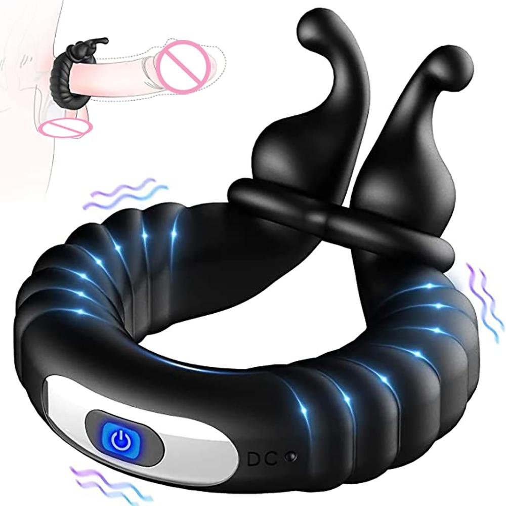 Vibrating Penis Ring Cock Ring with 10 Vibration Modes  Adult Sex Toy -BH01189-Veeddydropshipping
