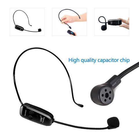 Wireless Microphones Headset, UHF Dual Wireless Mic, 2 Wireless Mics &amp-CE01259-Veeddydropshipping