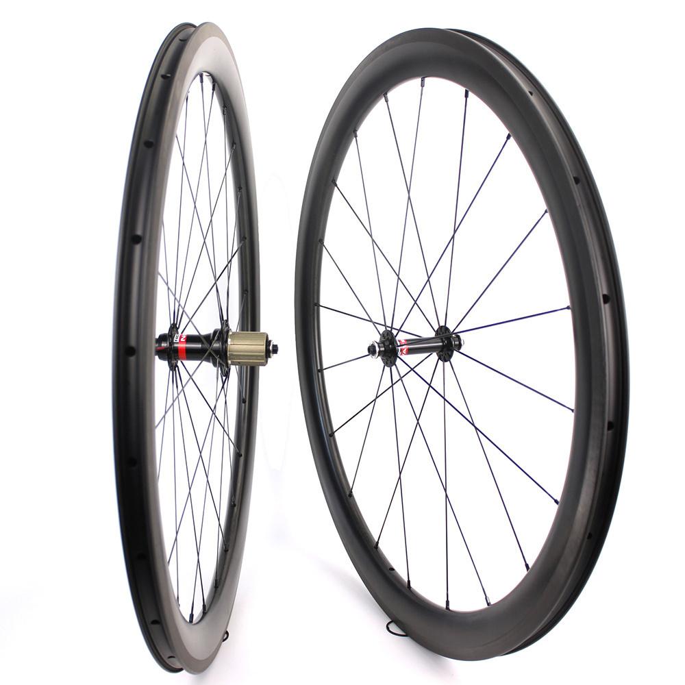 700C 30/35/38/40/45/50/55/60mm Depth Road Bike Carbon Wheel set Clincher Tubeless -OS01104-Veeddydropshipping