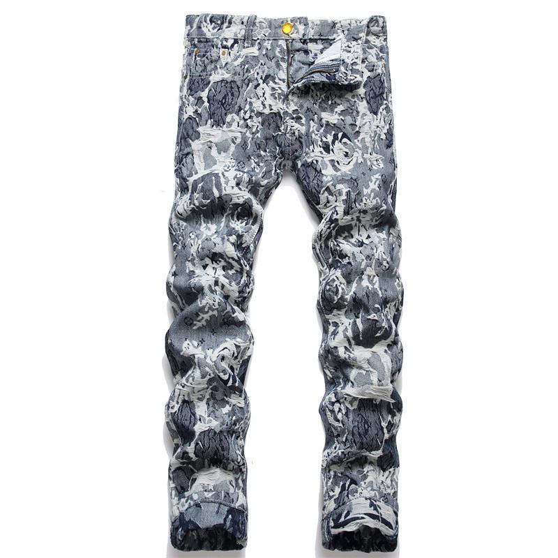Winter Embroidered Leopard Print Jeans High-End-Veeddydropshipping