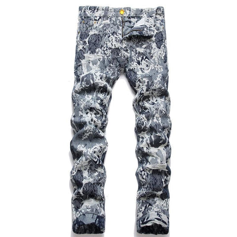 Winter Embroidered Leopard Print Jeans High-End-Veeddydropshipping