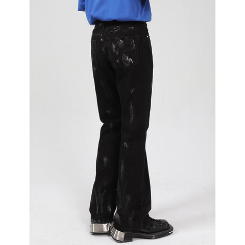 Splash Ink Sense of Design Recreational Blue Jeans-MF00524-Veeddydropshipping