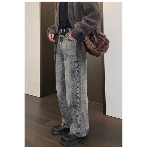 High Waist Jeans Autumn and Winter New Baggy-MF00594-Veeddydropshipping