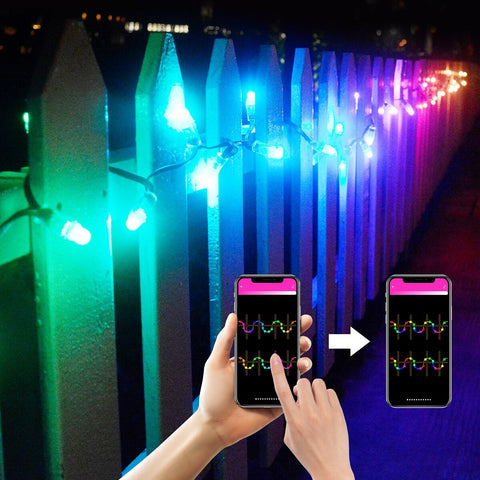 Dreamcolor Outdoor String Lights With 20 Colorful Modes Music Sync Voice-TI00911-Veeddydropshipping