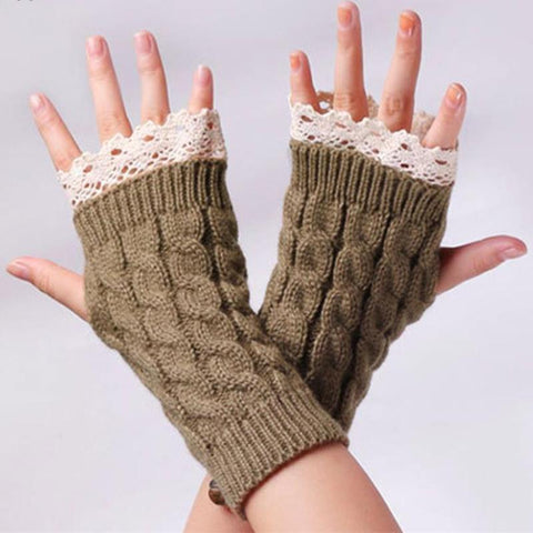 1 Pair Warmer Winter Women Gloves Stylish Hand Gloves Girl Arm Crochet -OS01143-Veeddydropshipping