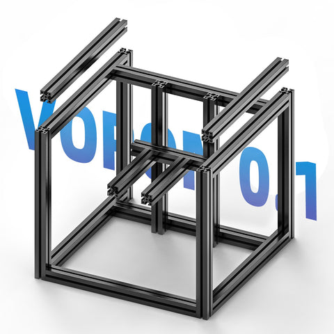 Upgrade 1515 aluminum extruded profile frame kit VORON 0.1 0.2 3D printer alloy frame bracket-Veeddydropshipping