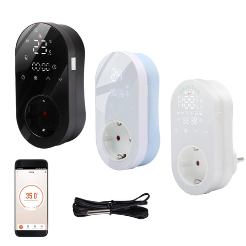 16A WiFi Digital Thermostat Outlet Plug Smartlife App Control Socket Temperature-TI01054-Veeddydropshipping
