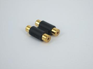 Dual 2 Head RCA Female To Female Audio Connector Adaptor Phono Coupler Video Connector -CE00046-Veeddydropshipping