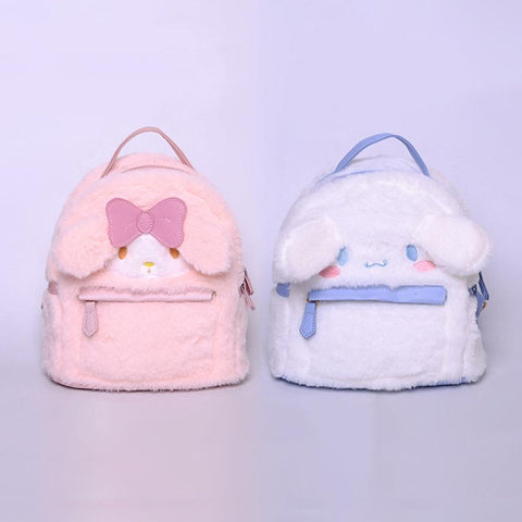 Lolita Melody Cinnamoroll Plush Backpack Japanese Cartoon-TB00089-Veeddydropshipping