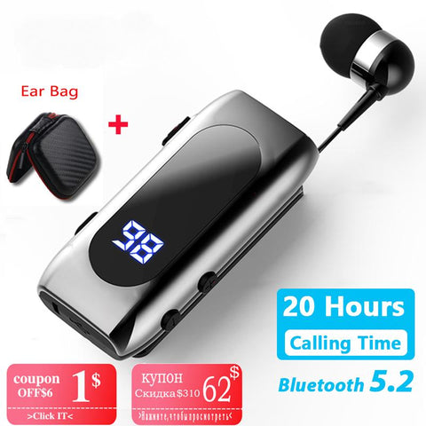 Earphone Bluetooth with Wire Headphone Call-Veeddydropshipping