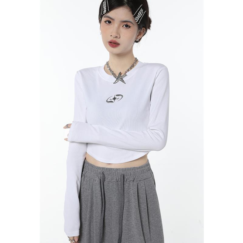 Women Short Tops Chic Korean Fashion Vintage Sexy T-shirt-Veeddydropshipping
