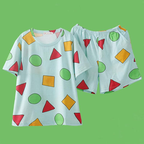 Pajama Sinchan Cotton Summer Short Sets Japanese Pajamas for Couples Man-MF01625-Veeddydropshipping