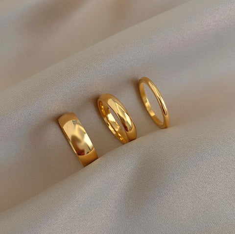 18K Gold Plated Silver Color Knuckle Rings For Lady -JW00016-Veeddydropshipping