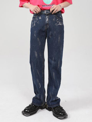Splash Ink Sense of Design Recreational Blue Jeans-MF00524-Veeddydropshipping