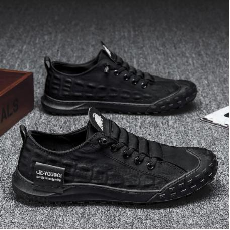 Pattern Ice Silk Cloth Casual Shoes Men&#39;s Sneakers Tenis-BS01348-Veeddydropshipping