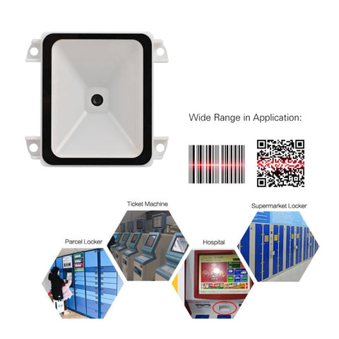 2D barcode scanner USB 2D barcode reader USB RS232 TTL interface Kiosk small fixed-Veeddydropshipping