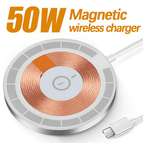 50W Magnetic Wireless Charger,Wireless Charging Pad-PA01081-Veeddydropshipping