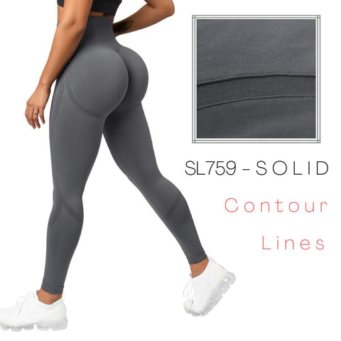 Leggings Women Fitness Yoga Pants Seamless Scrunch Butt Sportswear High -OS00866-Veeddydropshipping