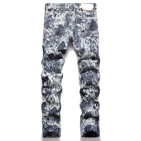 Winter Embroidered Leopard Print Jeans High-End-Veeddydropshipping