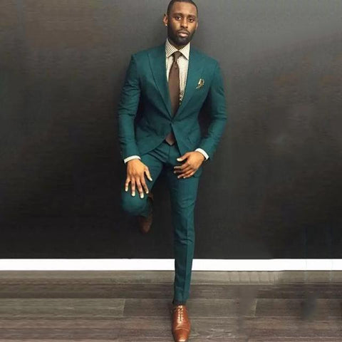 Casual Wedding Party Suits Groom Peak Lapel 2Piece-MF01252-Veeddydropshipping