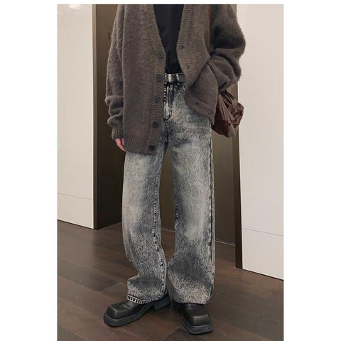 High Waist Jeans Autumn and Winter New Baggy-MF00594-Veeddydropshipping