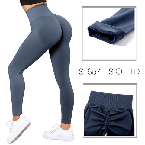 Leggings Women Fitness Yoga Pants Seamless Scrunch Butt Sportswear High -OS00866-Veeddydropshipping