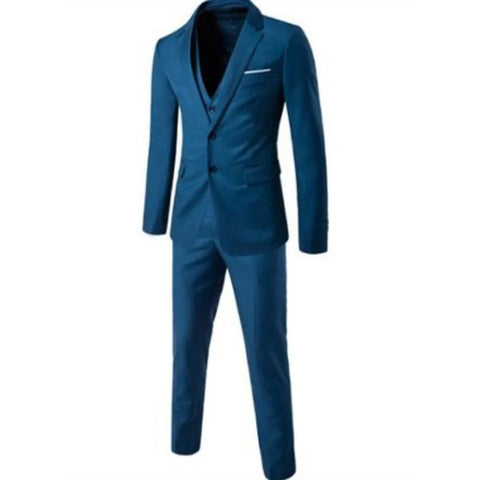 Fashion Wedding Suit Groom Wear  Notched Lapel Skinny-MF01256-Veeddydropshipping