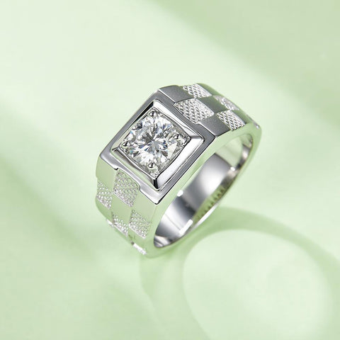 Charm Jewelry 925 Sterling Silver High Clarity  Men Ring-JW00125- Veeddydropshipping