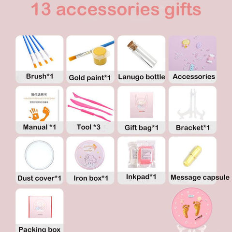 Safe Newborn Baby Souvenirs Hand Foot Print Baby Handprint Footprint-TB00697-Veeddydropshipping