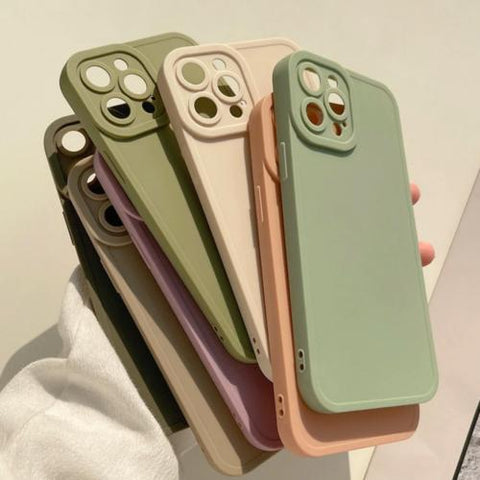 Case For iPhone 14 Pro Max 13 12 11 XS 8 7 SE Shockproof Silicone Cover Colours-PA00106+Veeddydropshipping