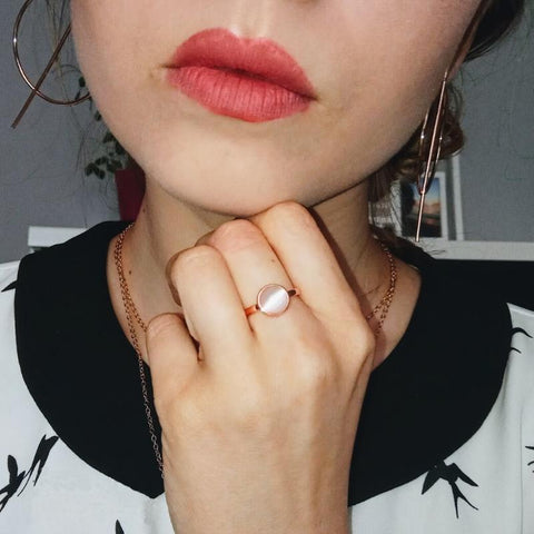 Cat's Eye Stone Rings For Women Korean Style Top Quality-JW00025-Veeddydropshipping