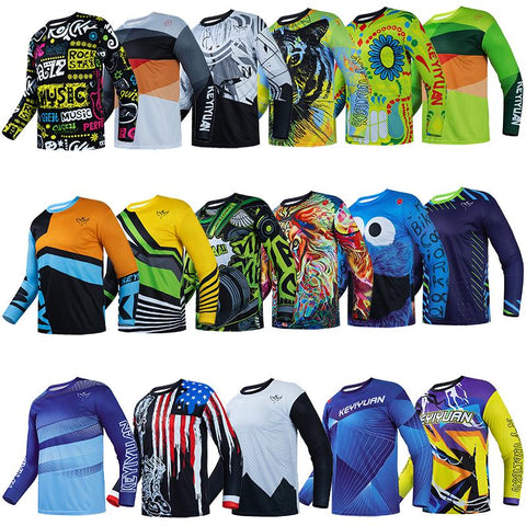2022 Long Sleeve Cycling Jersey Men Downhill T-shirt Motocross Shirt Outdoor Bike-OS01124-Veeddydropshipping