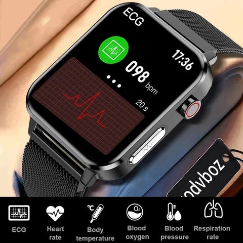 New 1.7inch ECG PPG Smart Watch Men Heart Rate Blood Oxygen Pressure -CE00595-Veeddydropshipping