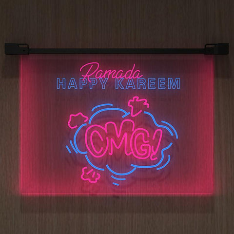 OMG Dual Color LED Neon Sign Bar Sign Room Decoration Gift-CE00586-Veeddydropshipping
