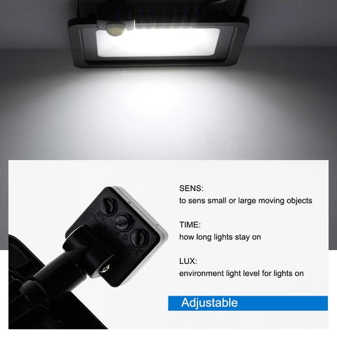 LED PIR Motion Sensor Floodlight for Outdoors Wall AC 220V 100W 50W 30W 20W-TI00885-Veeddydropshipping