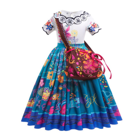 Disney Princess Dress 2023 Girl Mirabel Isabela Elsa Anna Costume Kid Birthday-TB00834-Veeddydropshipping