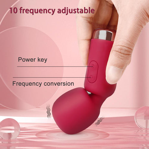 Mini Vibrator with Female Clitoris Stimulator Sex Toys for Womans AV Magic Wand -BH01209-Veeddydropshipping