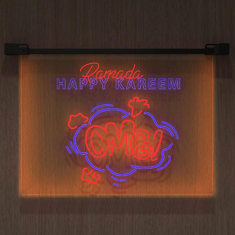 OMG Dual Color LED Neon Sign Bar Sign Room Decoration Gift-CE00586-Veeddydropshipping