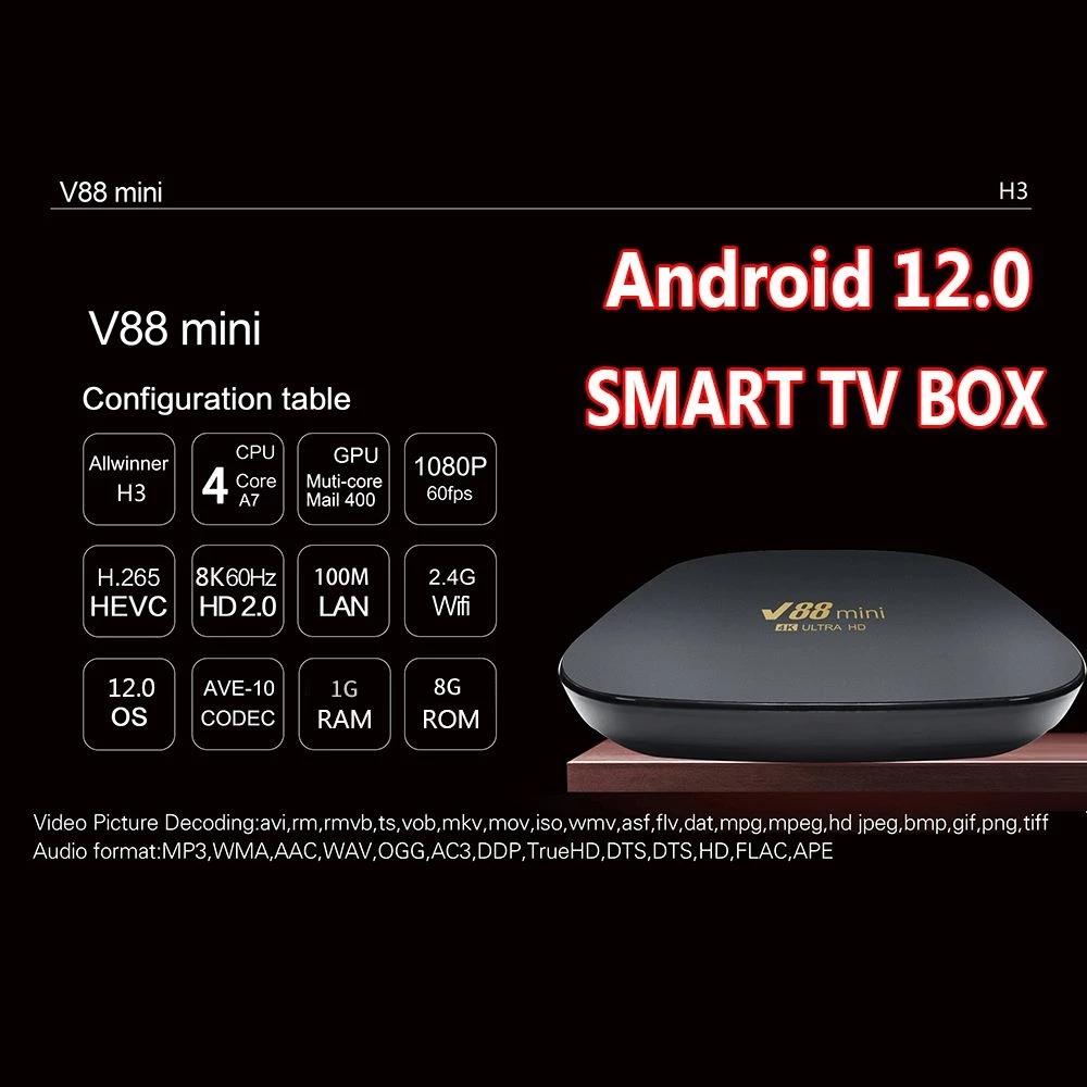 Smart Box TV Receivers With Charging Adapter Remote Control-Veeddydropshipping