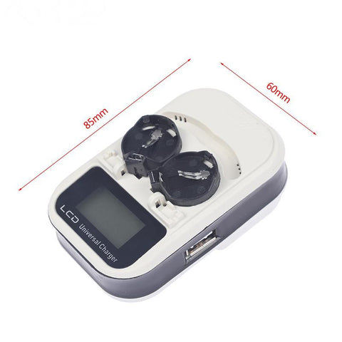 1pc 3.7V LCD EU Plug Button Battery Charger Recharging For CR2032 Indicator Intelligent -CE00052-Veeddydropshipping