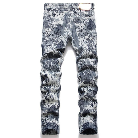Winter Embroidered Leopard Print Jeans High-End-Veeddydropshipping