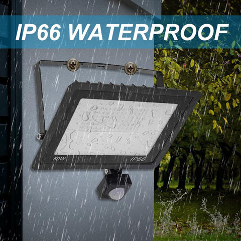 White LED Floodlight 220V 150W Motion Sensor Reflector Flood Light IP66-TI00863-Veeddydropshipping