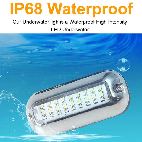 Universal 12V 27 LED Marine Stainless Steel Under Water Pontoon-TI00977-Veeddydropshipping