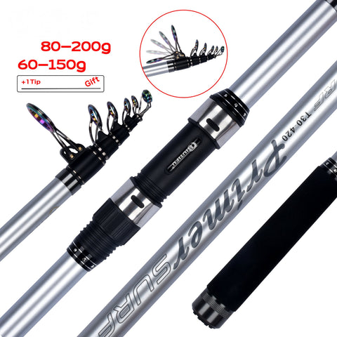 Surf Rod 5.3/5.0/4.5/4.2/4.05/3.9m Telescopic Fishing Travel Spinning Power -OS00334-Veeddydropshipping