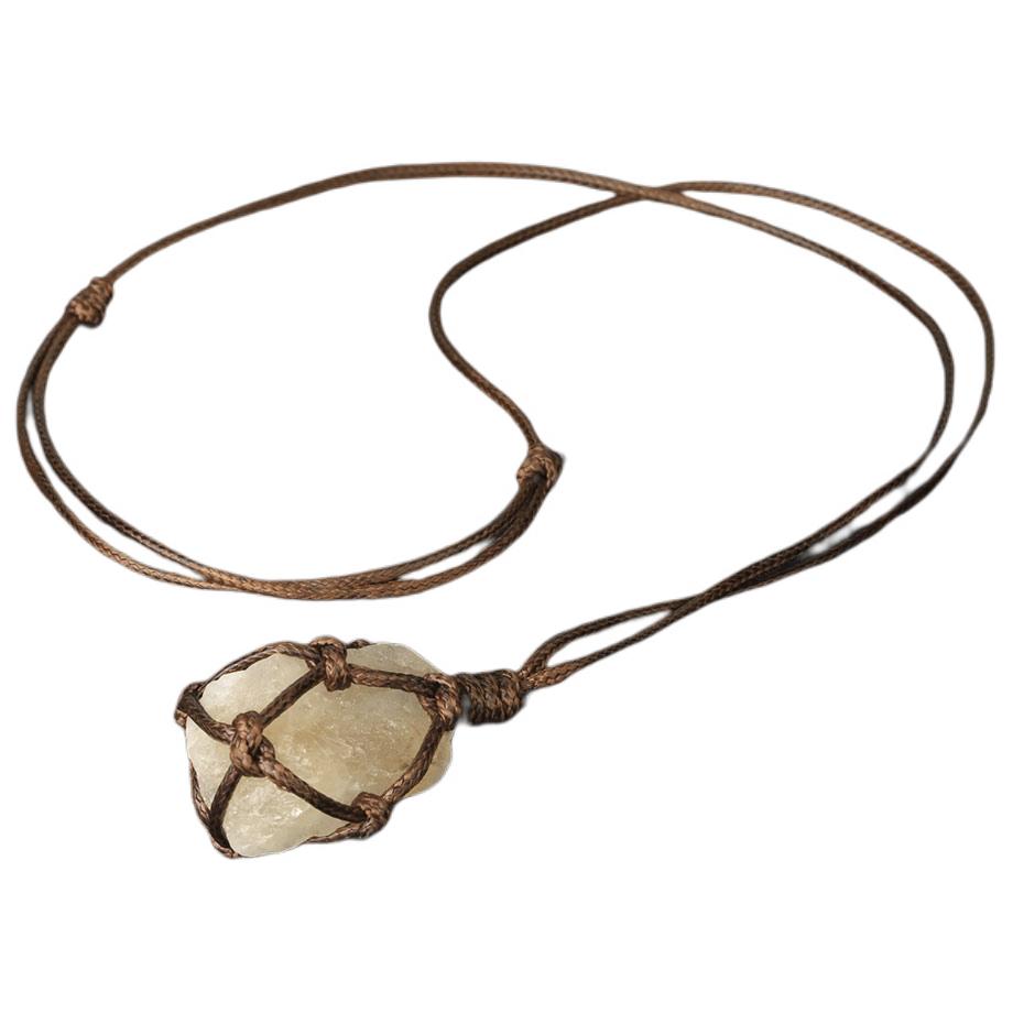 Crystals Necklace Stone Gem Natural Stone Pendan-JW01203-Veeddydropshipping