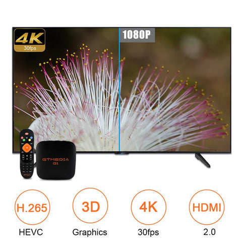 Smart TV Box Quad Core Wifi Support M3U 4K 3D/H.265-Veeddydropshipping